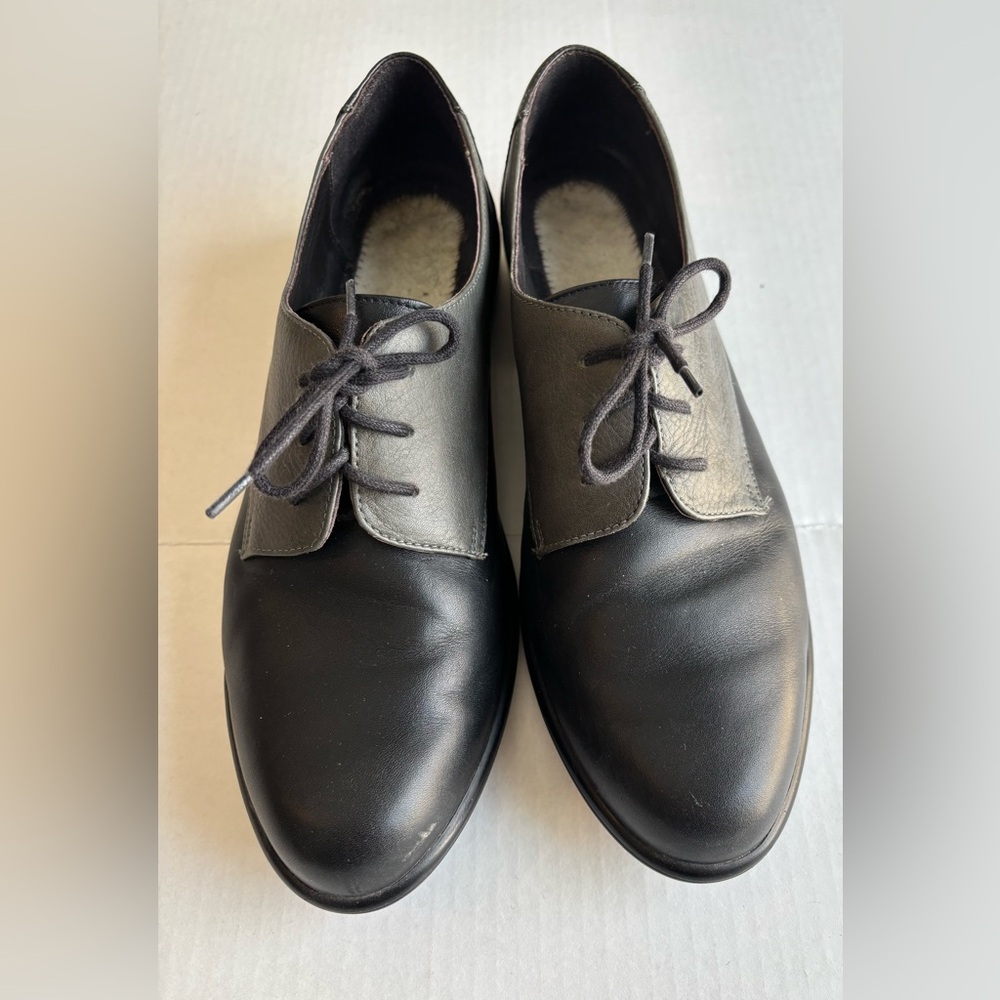 Women’s Black & Grey NOAT Leather Kedma Shoes worn 1x Size 42